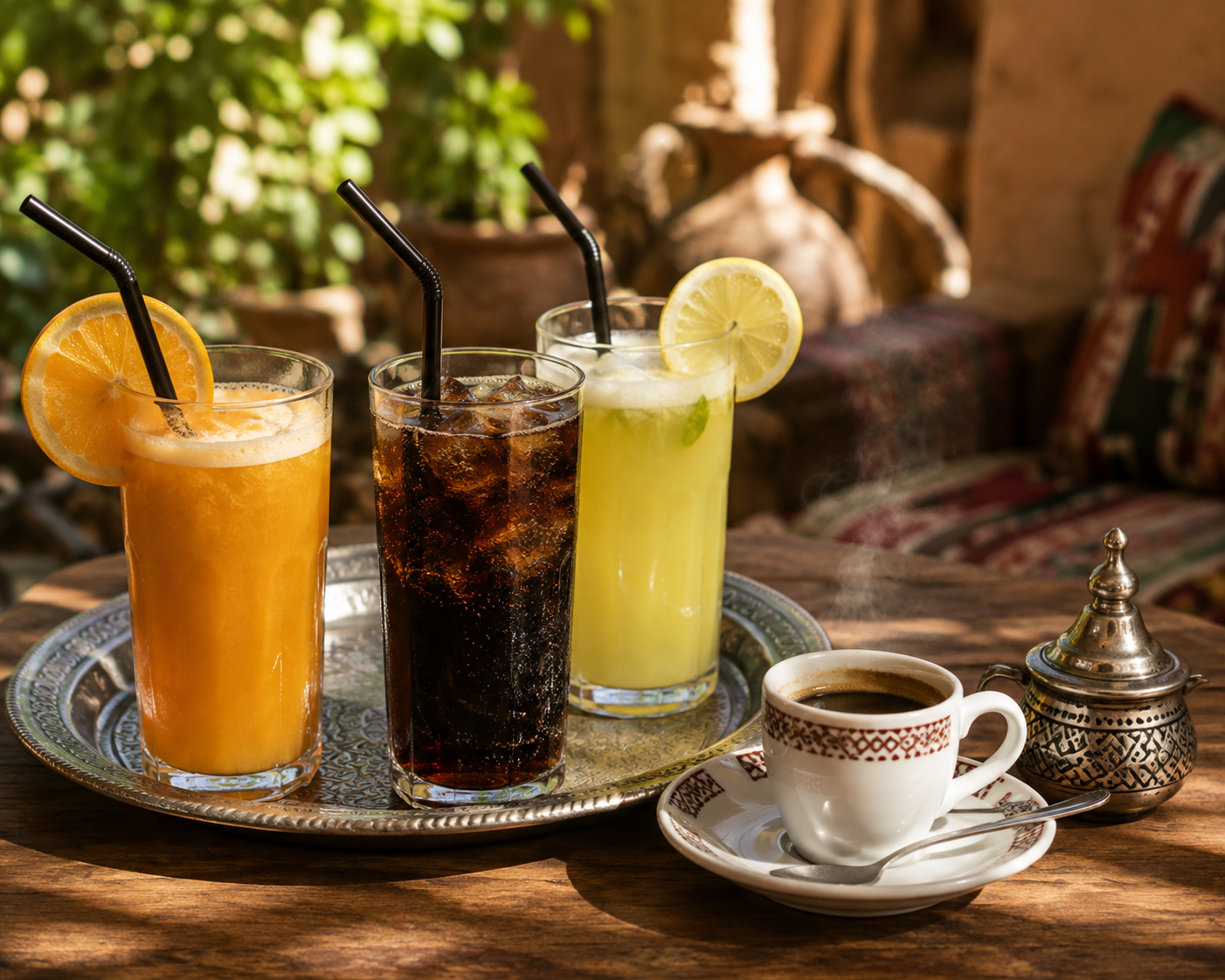 Jus de fruits, soda & café